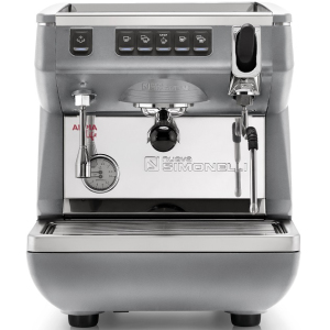 КОФЕМАШИНА РОЖКОВАЯ NUOVA SIMONELLI APPIA LIFE 1 GR V 220V ВЫСОКАЯ ГРУППА АВТОМАТ СЕРАЯ