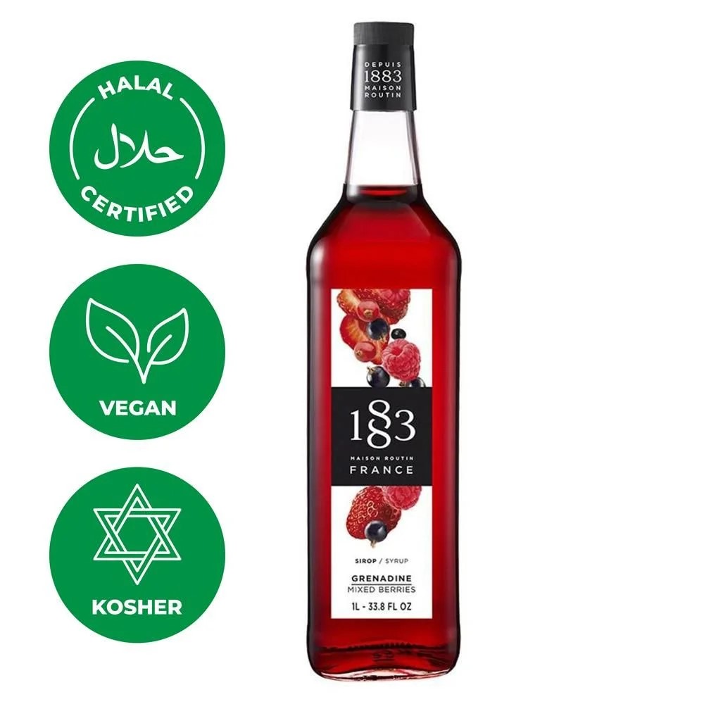 Сироп 1883 Maison Routin Гренадин (Mixed Berries), 1 л, стекло